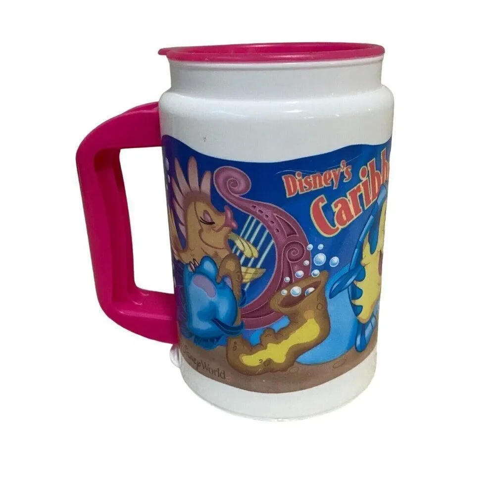 Disney's Caribbean Beach Resort Insulated Mug Cup 12 oz Little Mermaid